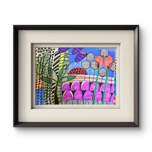 Red Motif In Spring - One of a Kind